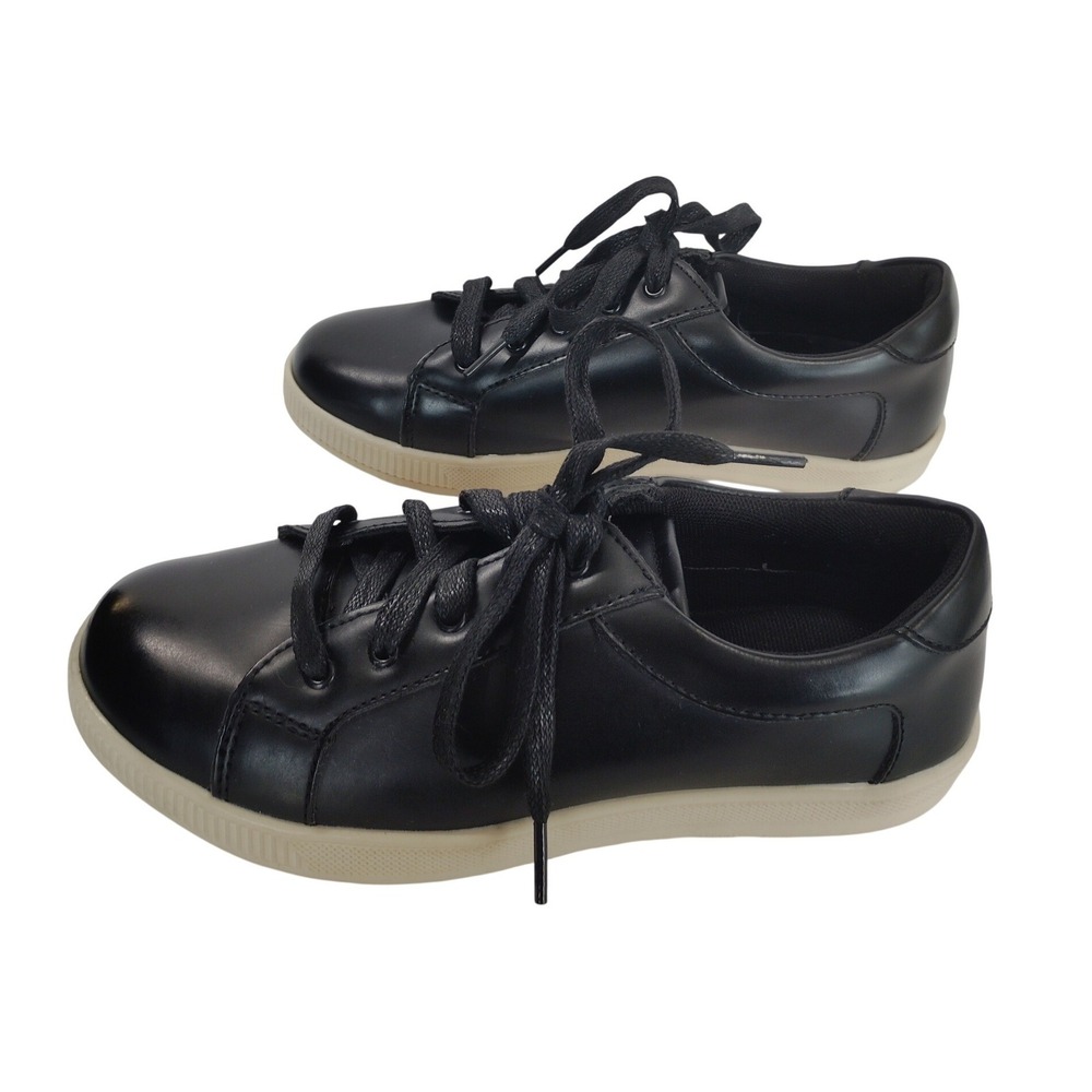 DEERSTAGS KANE‎ Mens Black Simulated Leather Memory Foam Sneakers Size 4M